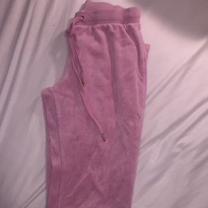 Boot leg pink Suede sweatpants